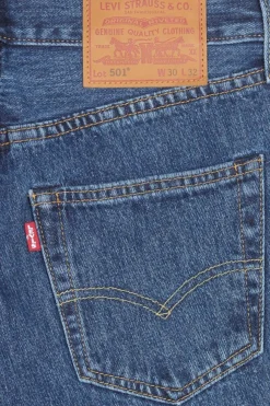 Jean 501 regular-fit en coton stretch | Bleu