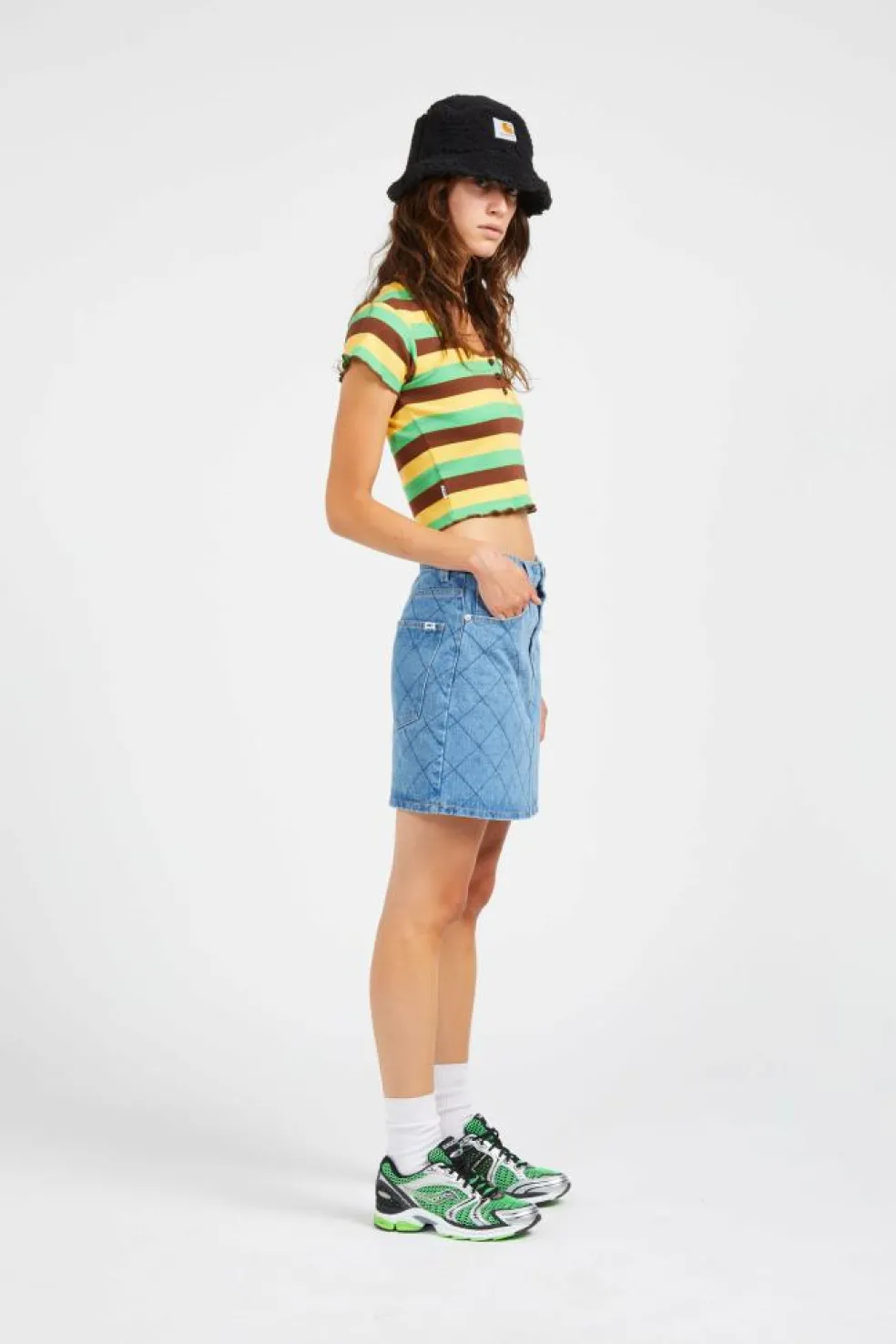 KALLIE DENIM LIN LIGHT IN - Jupe | Bleu