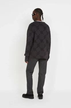 kirabo monogram knit - Gilet | Noir