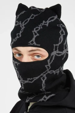 Kitty Ear Wired Balaclava - Balaclava | Noir