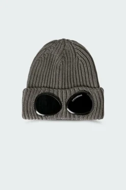 KNIT CAP IN EXTRAFINE MERINO WOOL - Bonnet | Beige