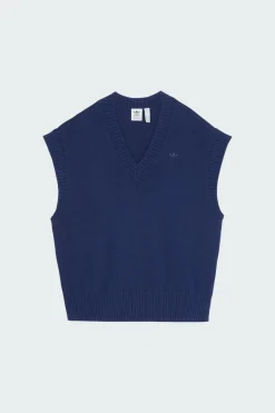 KNIT VEST - Pull | Bleu