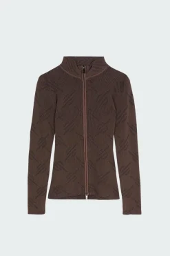 KNITTED MONOGRAM - Gilet | Marron