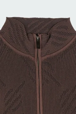 KNITTED MONOGRAM - Gilet | Marron