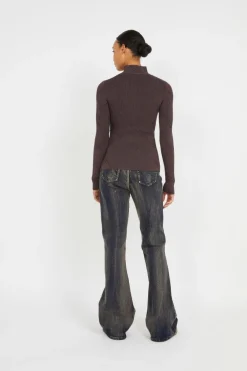 KNITTED MONOGRAM - Gilet | Marron