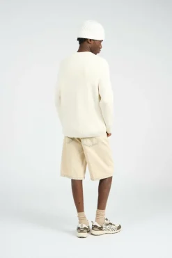 KNITWEAR CREW NECK IN FULL RIB - Pull | Blanc