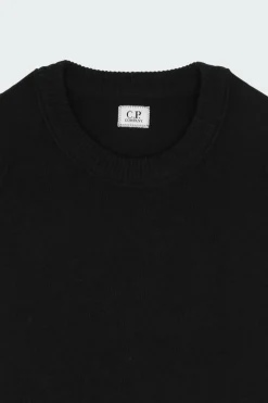 KNITWEAR CREW NECK IN LAMBSWOOL GRS - Pull | Noir
