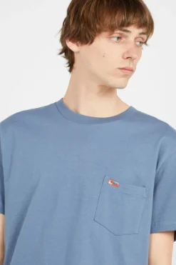 LA EYE SWIRL POCKET SS - T-shirt | Bleu