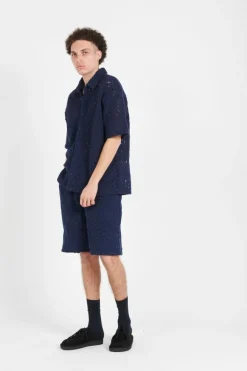 LACE SHIELD - Short | Bleu