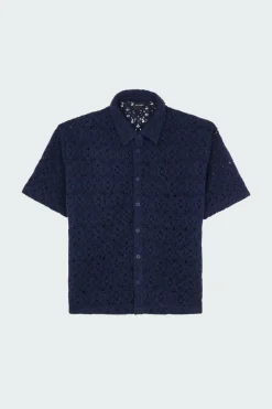 LACE SHIELD SS - Chemise | Bleu