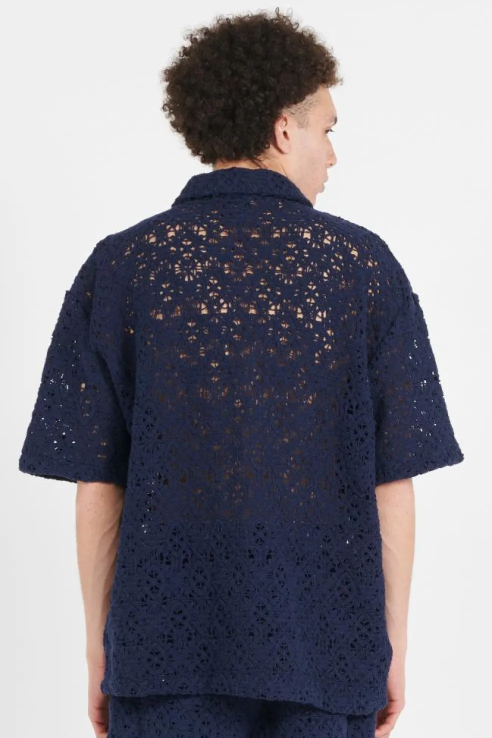 LACE SHIELD SS - Chemise | Bleu