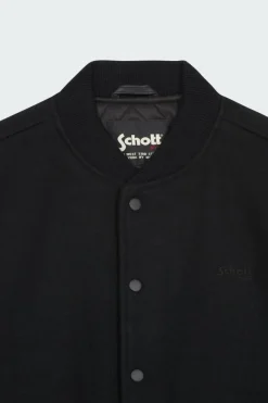 LCUSA - Bomber regular-fit en laine mélangée | Noir