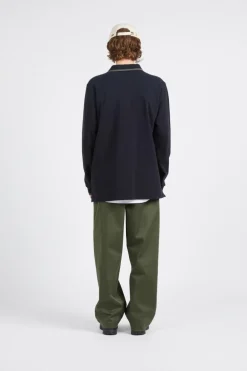 Len Baseline LS Polo GOTS - Polo | Noir