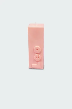 LEO ZODIAC BLOCK PILLAR CANDLE - Bougie | Orange