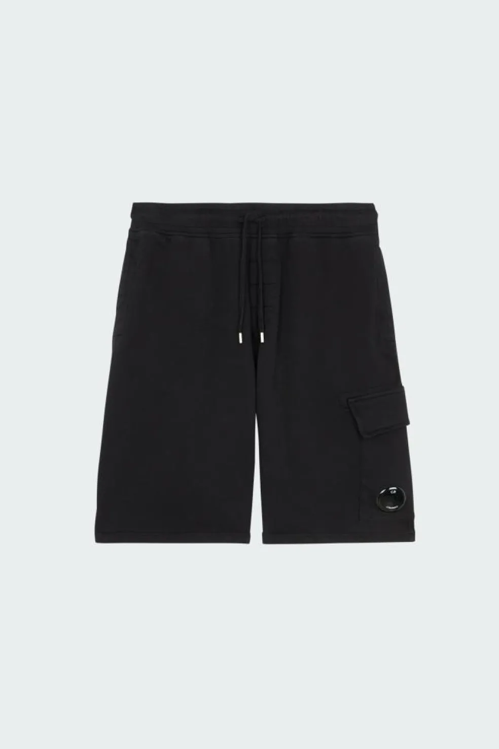 LIGHT FLEECE CARGO LENS SHORTS - Short | Noir