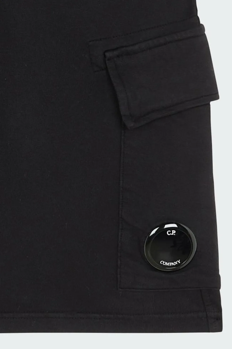 LIGHT FLEECE CARGO LENS SHORTS - Short | Noir