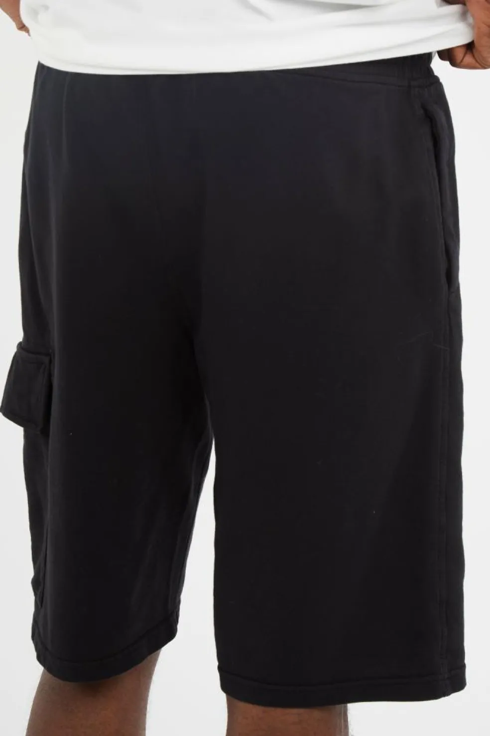 LIGHT FLEECE CARGO LENS SHORTS - Short | Noir