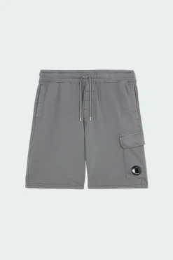 LIGHT FLEECE CARGO LENS SHORTS - Short | Gris