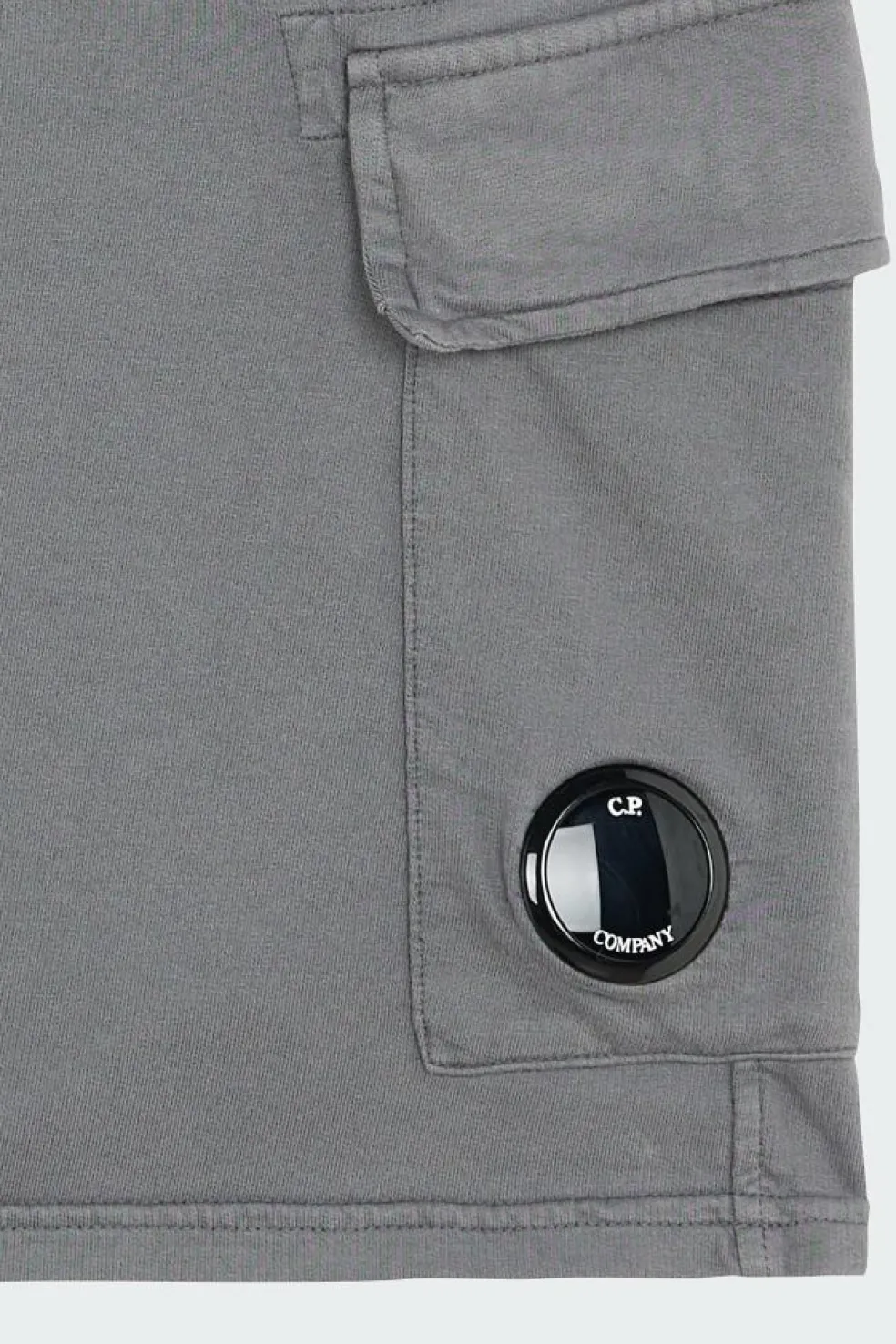 LIGHT FLEECE CARGO LENS SHORTS - Short | Gris