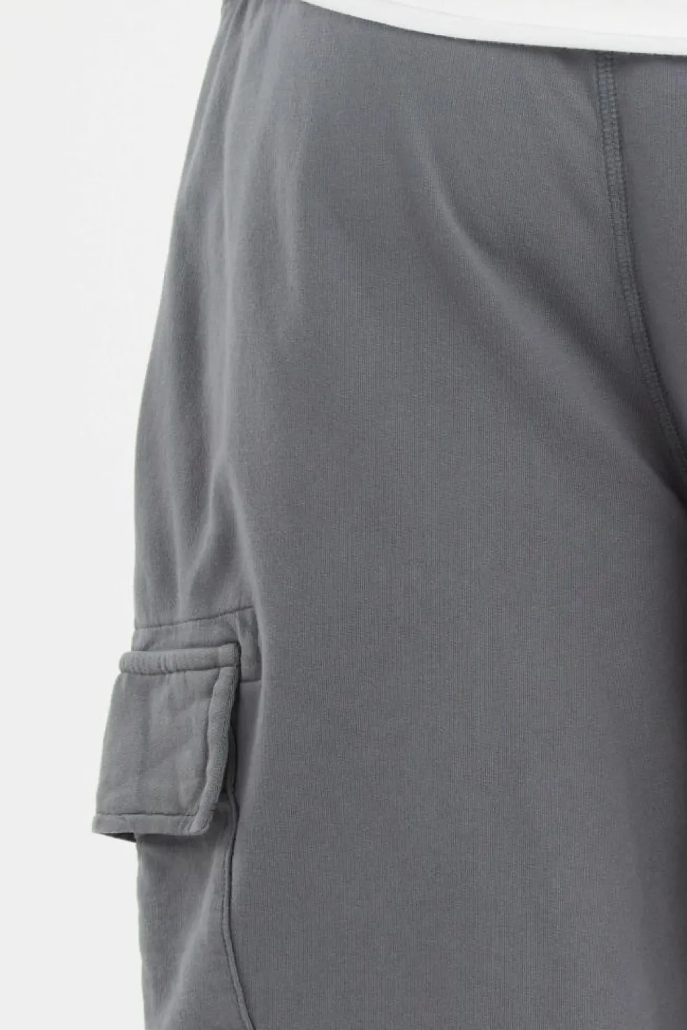 LIGHT FLEECE CARGO LENS SHORTS - Short | Gris