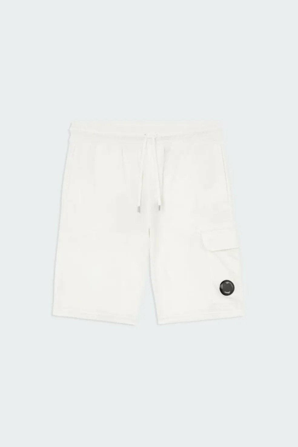 LIGHT FLEECE CARGO LENS SHORTS - Short | Blanc