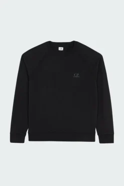 LIGHT FLEECE LOGO CREW NECK SWEATSHIRT - Sweatshirt | Noir