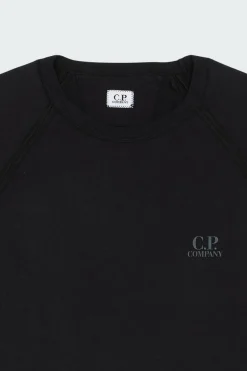 LIGHT FLEECE LOGO CREW NECK SWEATSHIRT - Sweatshirt | Noir