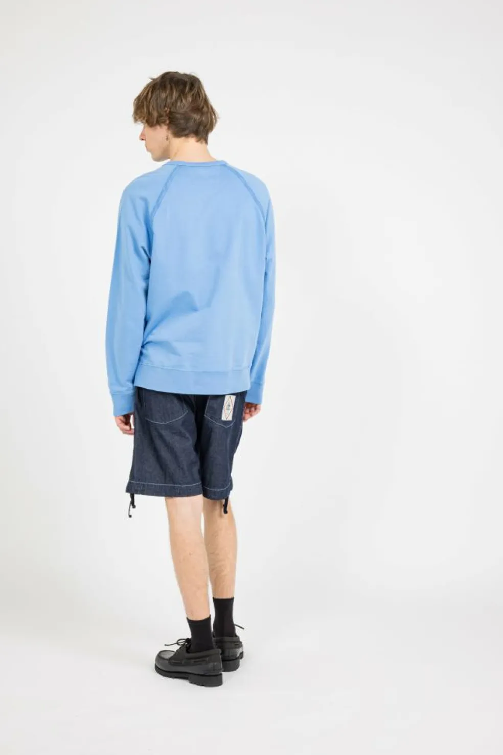 LIGHT FLEECE LOGO CREW NECK SWEATSHIRT - Sweatshirt | Bleu