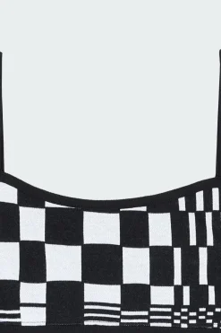 LILLIAN CROPPED TANK BKM - Top | Noir