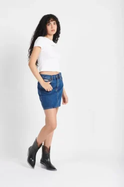 logotype cropped - T-shirt | Blanc