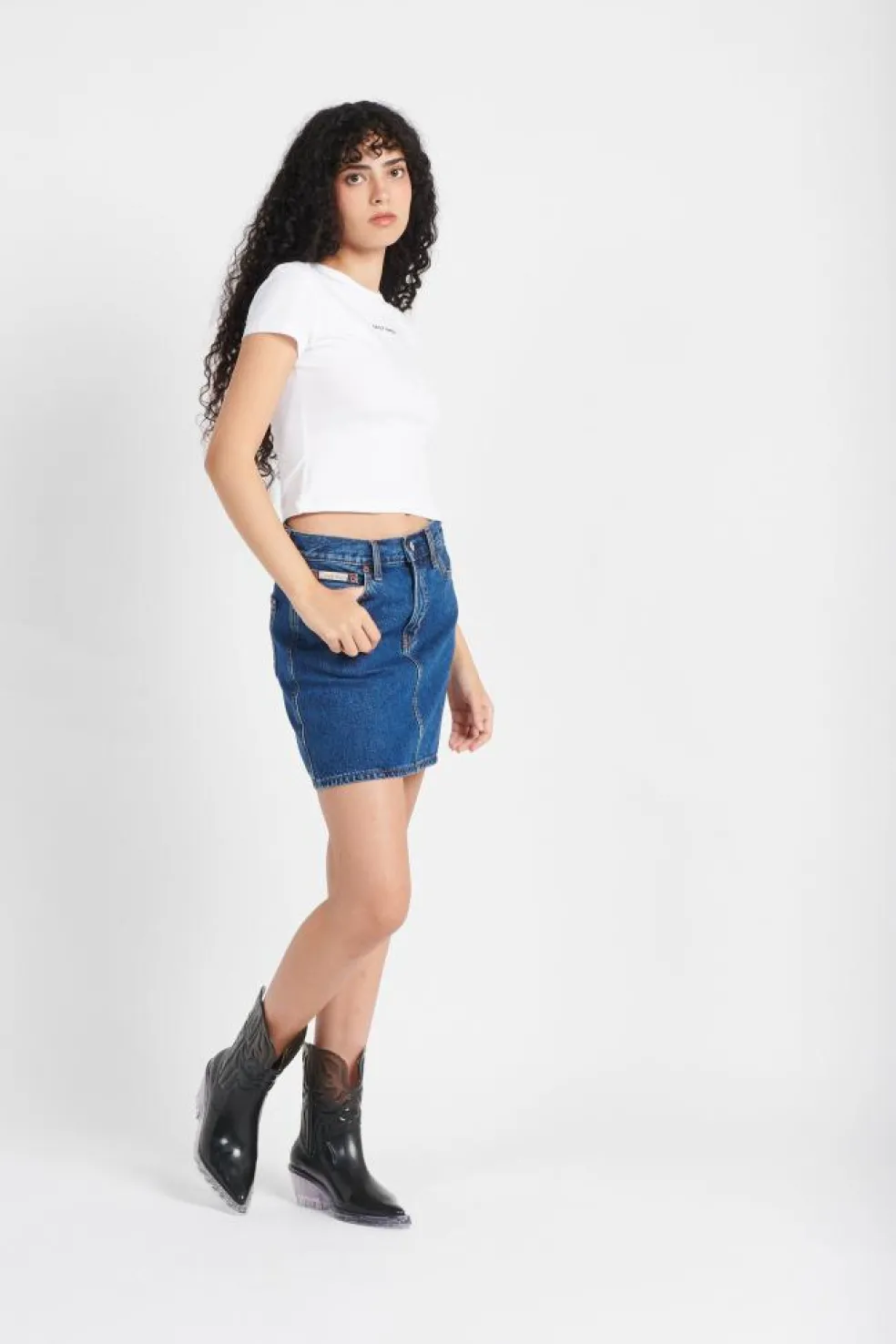 logotype cropped - T-shirt | Blanc