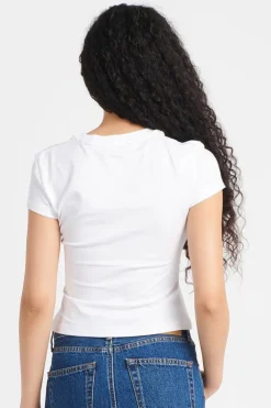 logotype cropped - T-shirt | Blanc