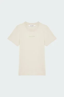 logotype women fitted ss t-shirt - T-shirt | Beige