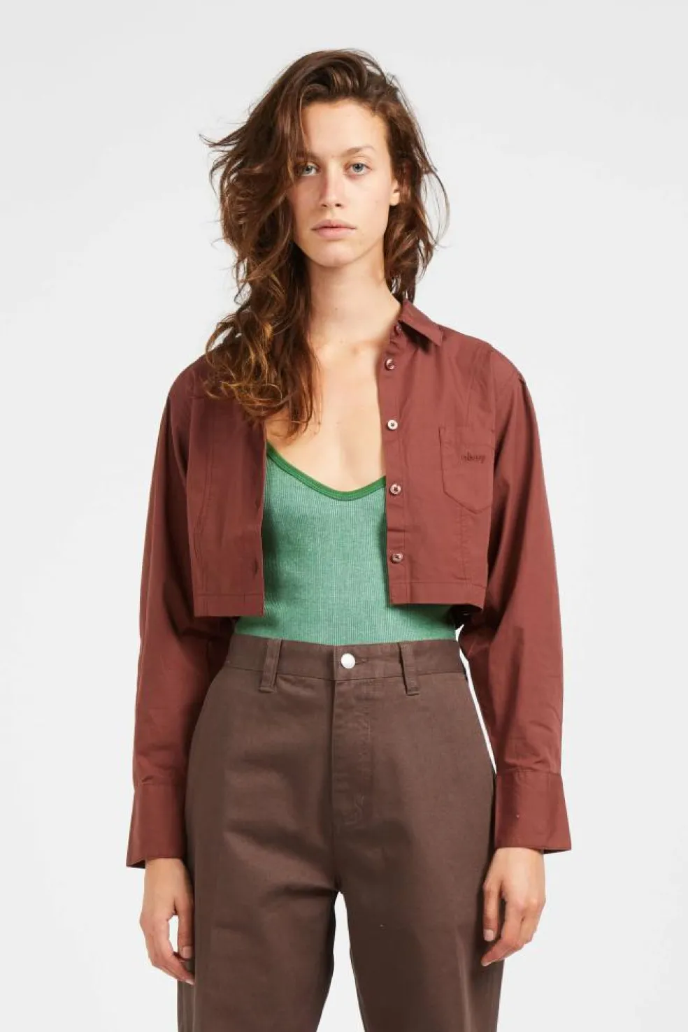 LONDON CROPPED SHIRT SEP - Chemise | Rouge