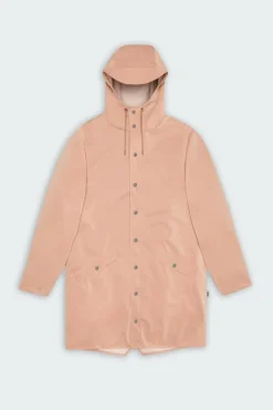 LONG JACKET W3 - Coupe-vent imperméable long à capuche | Rose