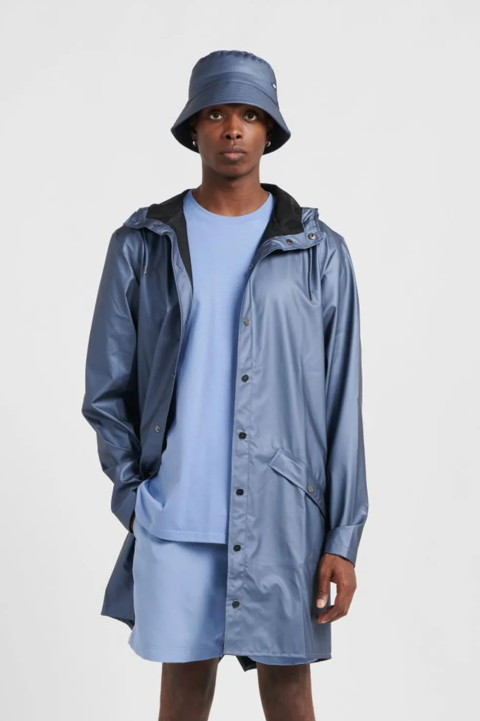 LONG JACKET W3 - Coupe-vent | Bleu