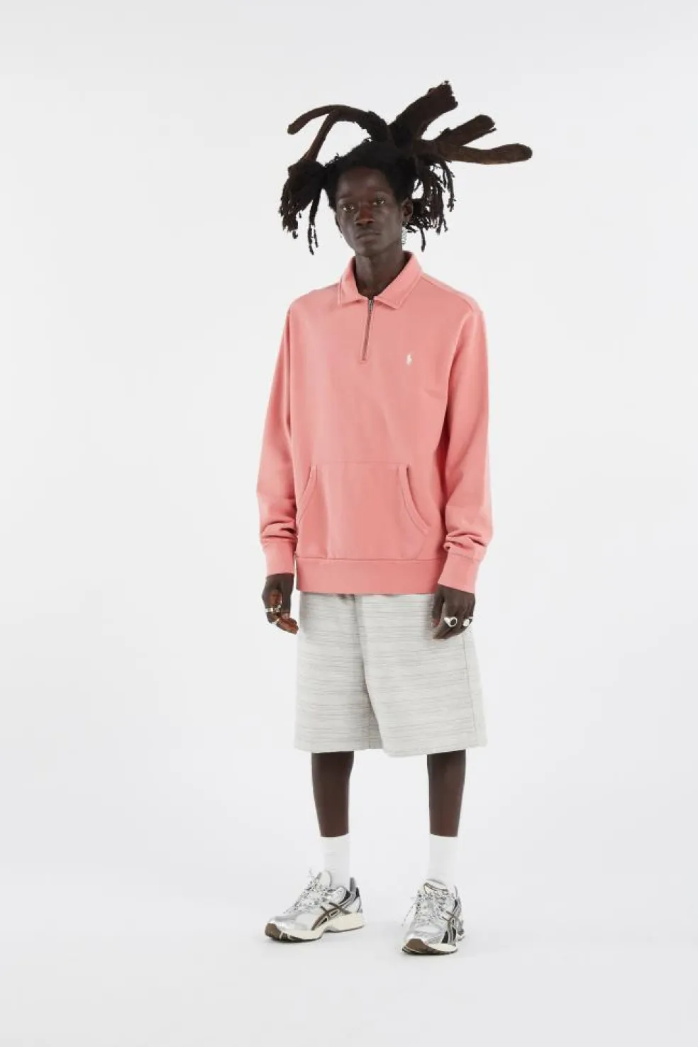 Loopback Fleece Quarter-Zip Sweatshirt - Sweatshirt | Rose