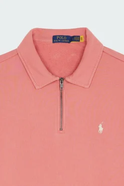 Loopback Fleece Quarter-Zip Sweatshirt - Sweatshirt | Rose