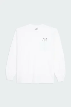 Lord Nermal Pocket Tee LS - T-shirt | Blanc