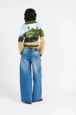 LOW RISE WIDE LE - Jean | Bleu