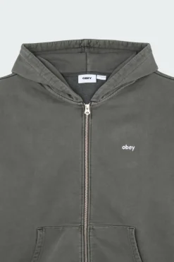 LOWERCASE PIGMENT - Hoodie zippé | Noir