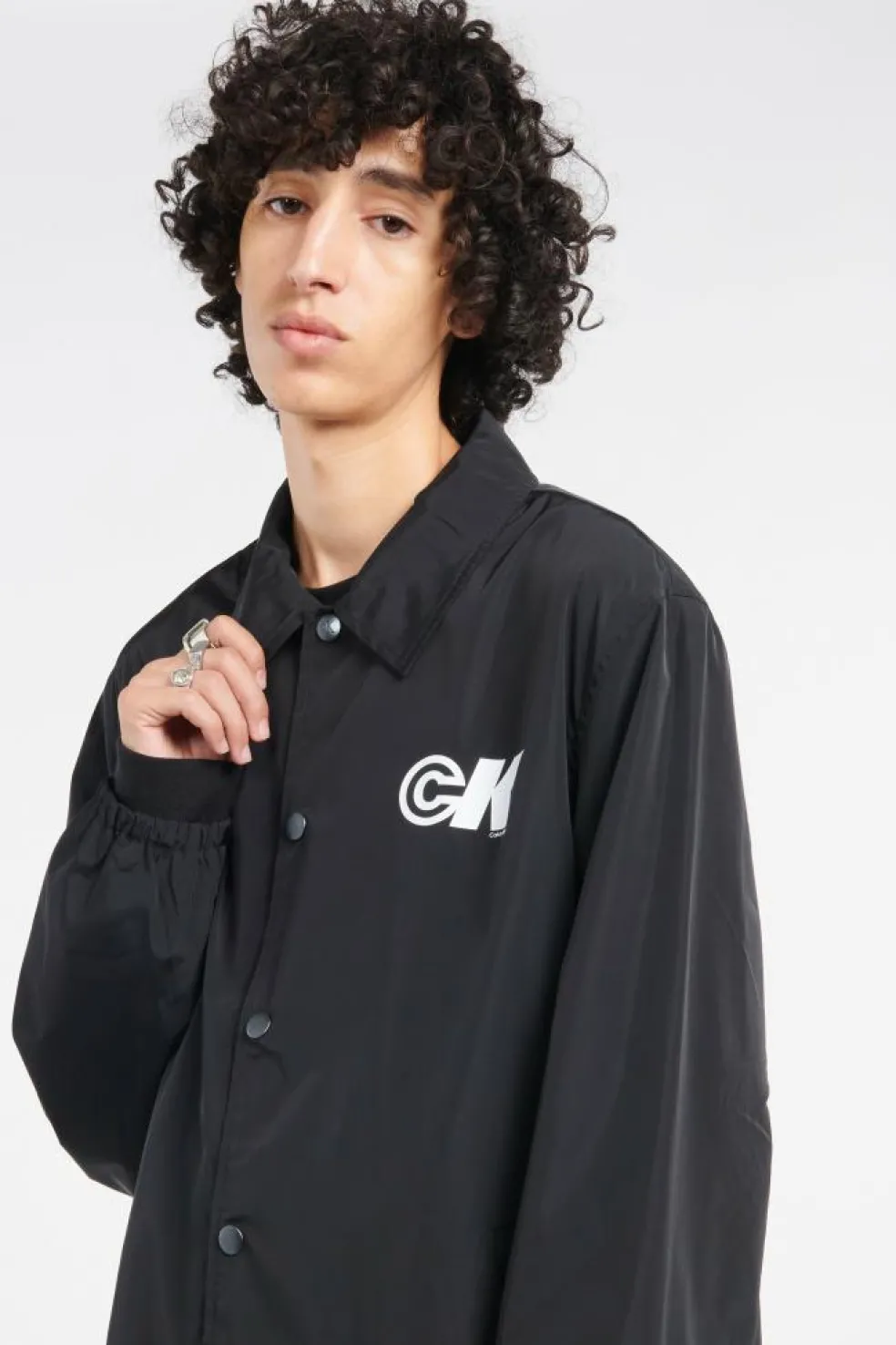 LS NYLON CK GRAPHIC - Coupe-vent | Noir