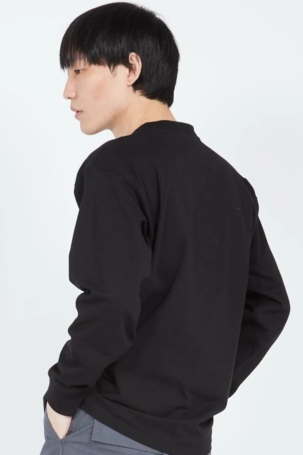 L/S American Script T-Shirt - T-shirt | Noir