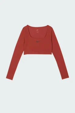 LS CROP TOP - Top court | Orange