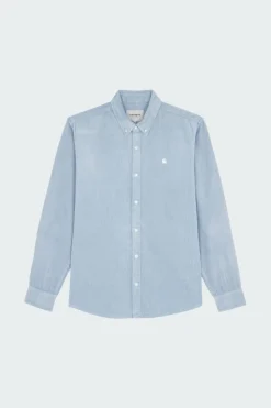 L/S MADISON CORD - Surchemise col américain en coton | Bleu