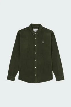 L/S MADISON CORD - Surchemise col américain en coton | Vert