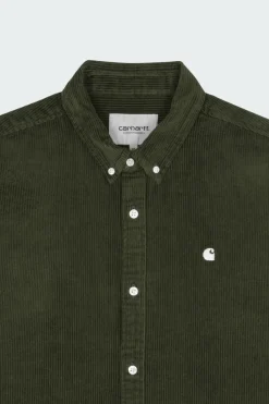 L/S MADISON CORD - Surchemise col américain en coton | Vert