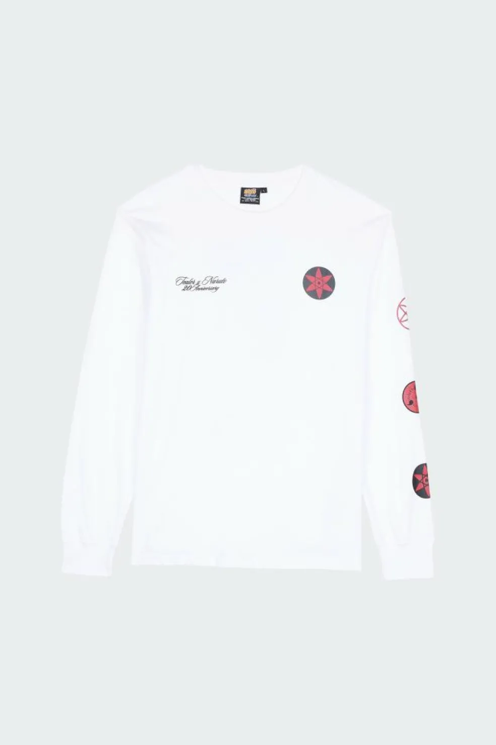 LS SASUKE - t-shirt tealer x naruto | Blanc