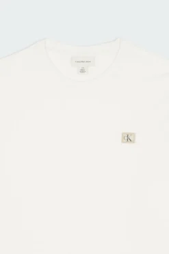 LS WAFFLE BADGE CREW - Pull | Blanc