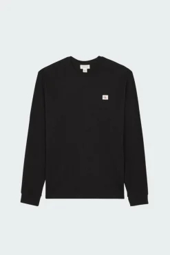 LS WAFFLE BADGE CREW - Pull | Noir